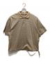 CLESSTE（クレスト）の古着「STRIPED MASSIVE S/S POLO SHIRT」｜ベージュ×ホワイト