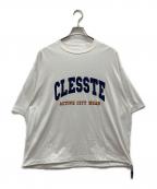 CLESSTEクレスト）の古着「COLLEGE LOGO MASSIVE T-SHIRT」｜ホワイト