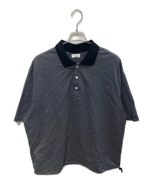 CLESSTE（クレスト）CLESSTE (クレスト) STRIPED MASSIVE S/S POLO SHIRT　CLE-TE-2403 ブラック×ホワイト サイズ:Freeの古着・服飾アイテム