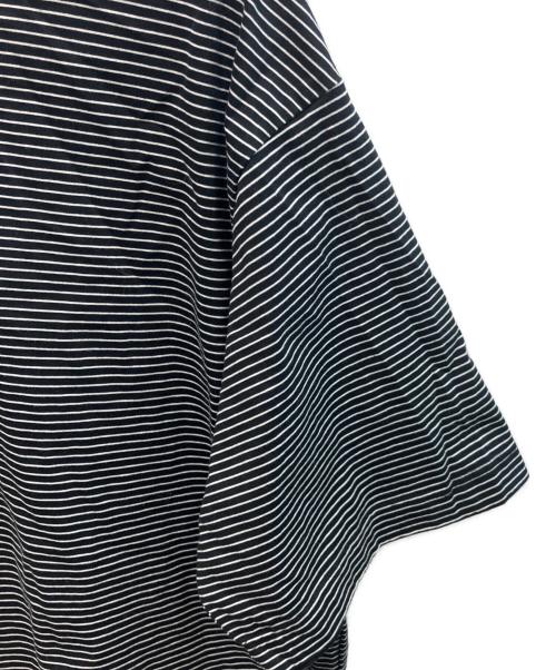 CLESSTE（クレスト）CLESSTE (クレスト) STRIPED MASSIVE S/S POLO SHIRT　CLE-TE-2403 ブラック×ホワイト サイズ:Freeの古着・服飾アイテム