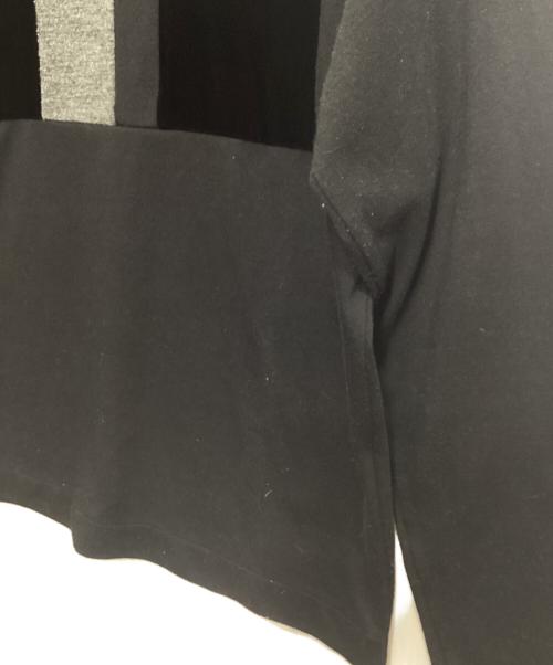 tricot COMME des GARCONS（トリココムデギャルソン）tricot COMME des GARCONS (トリココムデギャルソン) パッチワークカットソー ブラック サイズ:FREEの古着・服飾アイテム
