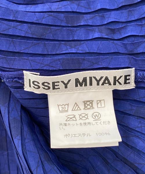 ISSEY MIYAKE（イッセイミヤケ）ISSEY MIYAKE (イッセイミヤケ) サークルプリーツドットブラウス ネイビー サイズ:2の古着・服飾アイテム