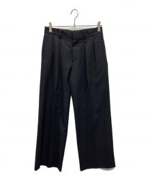 DRESSEDUNDRESSED（ドレスドアンドレスド）の古着「タックパンツ」｜ブラック