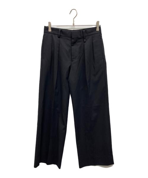 DRESSEDUNDRESSED（ドレスドアンドレスド）DRESSEDUNDRESSED (ドレスドアンドレスド) タックパンツ ブラック サイズ:2の古着・服飾アイテム