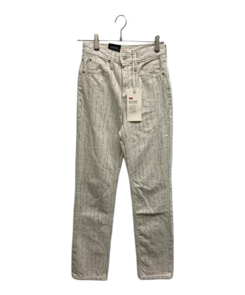 LEVI'S（リーバイス）LEVI'S (リーバイス) 70S HIGH STRAIGHT NATURAL AMBER FLOWER アイボリー サイズ:24 未使用品の古着・服飾アイテム