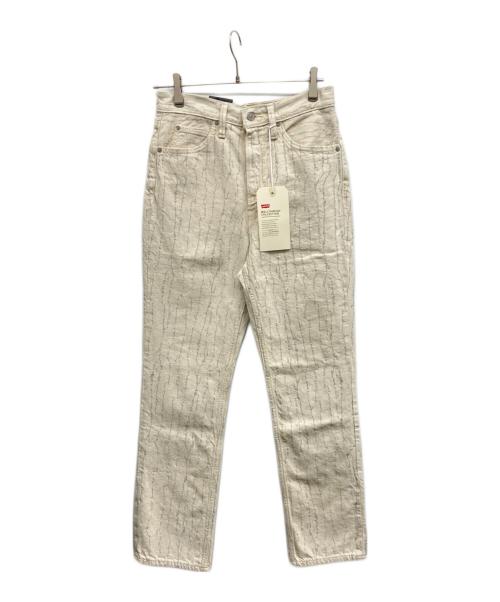 LEVI'S（リーバイス）LEVI'S (リーバイス) 70S HIGH STRAIGHT NATURAL AMBER FLOWER アイボリー サイズ:W27 未使用品の古着・服飾アイテム