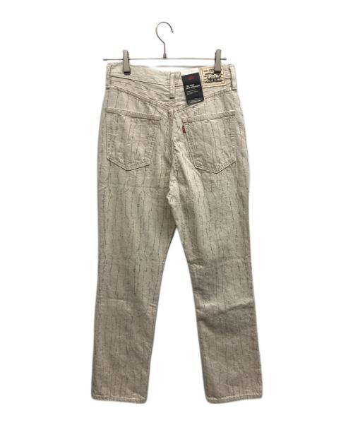 LEVI'S（リーバイス）LEVI'S (リーバイス) 70S HIGH STRAIGHT NATURAL AMBER FLOWER アイボリー サイズ:W27 未使用品の古着・服飾アイテム