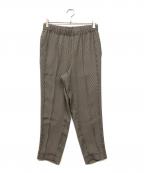 UNITED ARROWS & SONSユナイテッドアローズ アンド サンズ）の古着「CHECK LINE PANTS」｜ブラウン