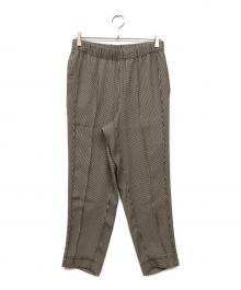UNITED ARROWS & SONS（ユナイテッドアローズ アンド サンズ）の古着「CHECK LINE PANTS」｜ブラウン