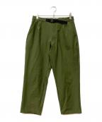 GOLDWINゴールドウイン）の古着「One Tuck Tapered Stretch Trousers」｜グリーン