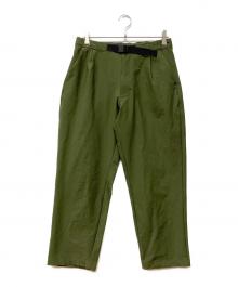 GOLDWIN（ゴールドウイン）の古着「One Tuck Tapered Stretch Trousers」｜グリーン