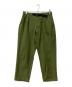 GOLDWIN（ゴールドウイン）の古着「One Tuck Tapered Stretch Trousers」｜グリーン