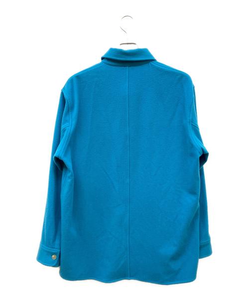 AURALEE（オーラリー）AURALEE (オーラリー) BRUSHED SUPER FINE WOOL FLANNEL SHIRT ブルー サイズ:3の古着・服飾アイテム