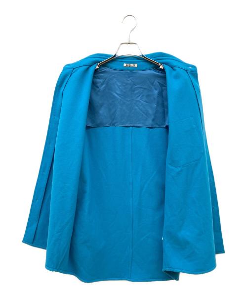 AURALEE（オーラリー）AURALEE (オーラリー) BRUSHED SUPER FINE WOOL FLANNEL SHIRT ブルー サイズ:3の古着・服飾アイテム