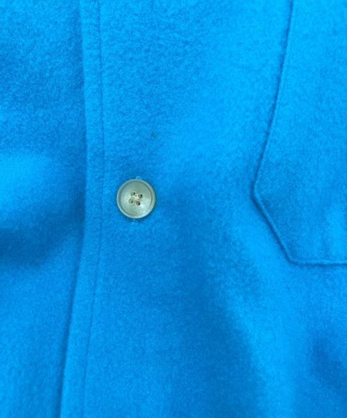 AURALEE（オーラリー）AURALEE (オーラリー) BRUSHED SUPER FINE WOOL FLANNEL SHIRT ブルー サイズ:3の古着・服飾アイテム