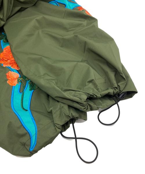 GALFY（ガルフィー）GALFY (ガルフィー) 「燃える薔薇」カーゴパンツナイロンカーゴパンツ オリーブ サイズ:Lの古着・服飾アイテム