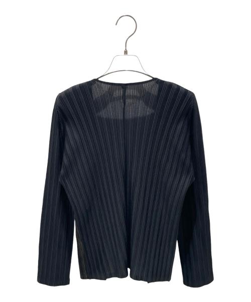PLEATS PLEASE（プリーツプリーズ）PLEATS PLEASE (プリーツプリーズ) プリーツカーディガン ブラック サイズ:3の古着・服飾アイテム