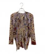 PLEATS PLEASEプリーツプリーズ）の古着「INTERPLANETARY Cardigan」｜ベージュ