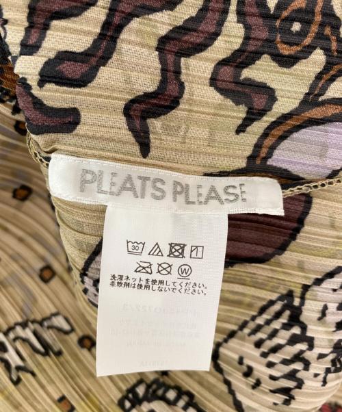 PLEATS PLEASE（プリーツプリーズ）PLEATS PLEASE (プリーツプリーズ) INTERPLANETARY Cardigan ベージュ サイズ:3の古着・服飾アイテム
