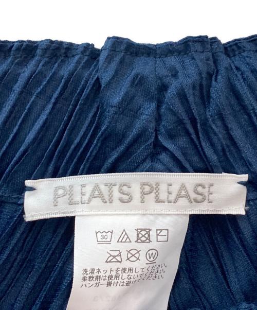 PLEATS PLEASE（プリーツプリーズ）PLEATS PLEASE (プリーツプリーズ) プリーツパンツ ネイビー サイズ:3の古着・服飾アイテム
