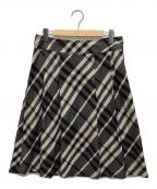 BURBERRY LONDONバーバリーロンドン）の古着「チェックスカート」｜ブラウン