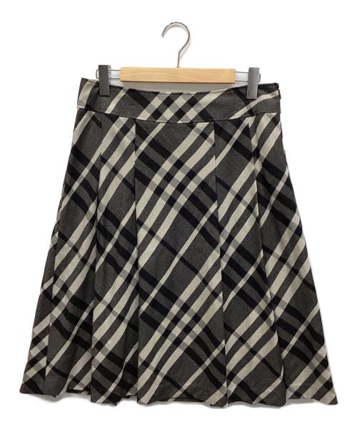 BURBERRY LONDON（バーバリーロンドン）BURBERRY LONDON (バーバリーロンドン) チェックスカート ブラウン サイズ:44の古着・服飾アイテム