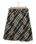 BURBERRY LONDON (バーバリーロンドン) チェックスカート ブラウン サイズ:44：3000円