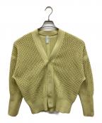 CFCLシーエフシーエル）の古着「カーディガン　ポリエステルニットカーディガン」｜グリーン