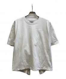 GANNI（ガニー）の古着「Heavy Cotton Drop Shoulder Open Back T-shirt」｜ホワイト