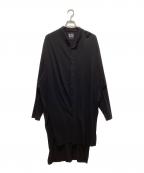 BLACK Scandal Yohji Yamamotoブラックスキャンダルヨウジヤマモト）の古着「Back Print Stand Collar L/S」｜ブラック