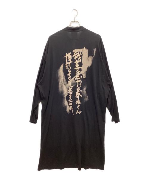 BLACK Scandal Yohji Yamamoto（ブラックスキャンダルヨウジヤマモト）BLACK Scandal Yohji Yamamoto (ブラックスキャンダルヨウジヤマモト) Back Print Stand Collar L/S ブラック サイズ:3の古着・服飾アイテム
