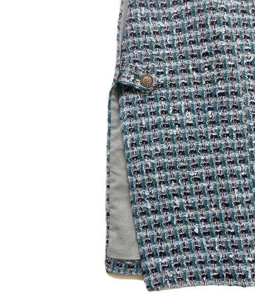 EPOCA STORIA（エポカ ストリア）EPOCA STORIA (エポカ ストリア) リングファンシーツィード ジレ ブルー サイズ:SIZE 40の古着・服飾アイテム