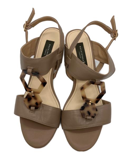 MACKINTOSH LONDON（マッキントッシュ ロンドン）MACKINTOSH LONDON (マッキントッシュ ロンドン) バックストラップモチーフサンダル ブラウン サイズ:23.5cmの古着・服飾アイテム