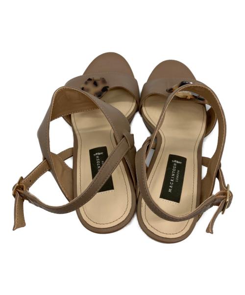MACKINTOSH LONDON（マッキントッシュ ロンドン）MACKINTOSH LONDON (マッキントッシュ ロンドン) バックストラップモチーフサンダル ブラウン サイズ:23.5cmの古着・服飾アイテム