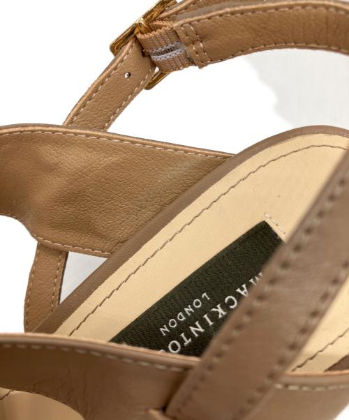 MACKINTOSH LONDON（マッキントッシュ ロンドン）MACKINTOSH LONDON (マッキントッシュ ロンドン) バックストラップモチーフサンダル ブラウン サイズ:23.5cmの古着・服飾アイテム