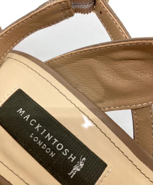 MACKINTOSH LONDON（マッキントッシュ ロンドン）MACKINTOSH LONDON (マッキントッシュ ロンドン) バックストラップモチーフサンダル ブラウン サイズ:23.5cmの古着・服飾アイテム