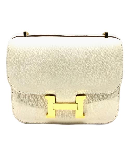 HERMES（エルメス）HERMES (エルメス) コンスタンスⅢ ミニ /エプソン/クレ/ゴールド金具/U刻印：2022年製 クレ サイズ:ミニの古着・服飾アイテム