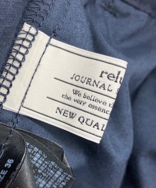 JOURNAL STANDARD relume（ジャーナルスタンダード レリューム）JOURNAL STANDARD relume (ジャーナルスタンダード レリューム) リネンコットンワイドギャザーパンツ ネイビー サイズ:36の古着・服飾アイテム