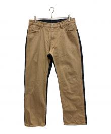 KOJIMA GENES（コジマジーンズ）の古着「切替デニムパンツ」｜ベージュ