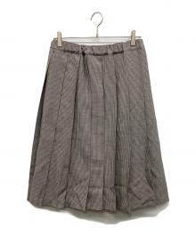 COMME des GARCONS（コムデギャルソン）の古着「ウールプリーツスカート」｜ブラック