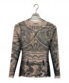 BONBOMボンボム）の古着「BRONTE TATTO TSHIRT」｜ベージュ