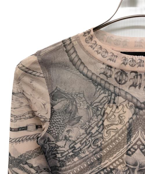 BONBOM（ボンボム）BONBOM (ボンボム) BRONTE TATTO TSHIRT ベージュ サイズ:S 未使用品の古着・服飾アイテム