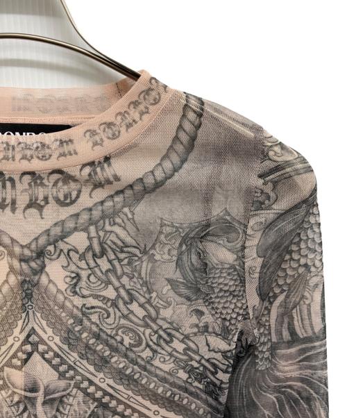 BONBOM（ボンボム）BONBOM (ボンボム) BRONTE TATTO TSHIRT ベージュ サイズ:S 未使用品の古着・服飾アイテム