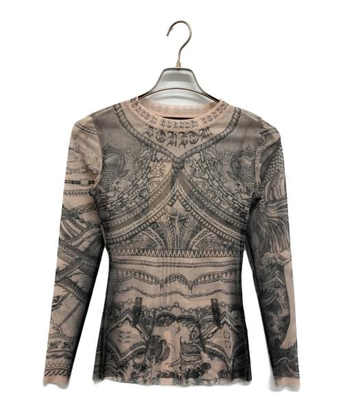 BONBOM（ボンボム）BONBOM (ボンボム) BRONTE TATTO TSHIRT ベージュ サイズ:S 未使用品の古着・服飾アイテム