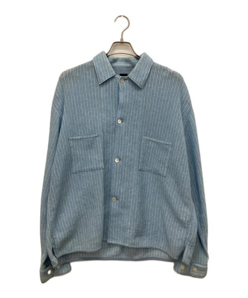 MAYKAM（メイカム）MAYKAM (メイカム) ラミー混シャツ ブルー サイズ:3の古着・服飾アイテム