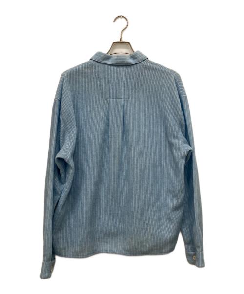 MAYKAM（メイカム）MAYKAM (メイカム) ラミー混シャツ ブルー サイズ:3の古着・服飾アイテム
