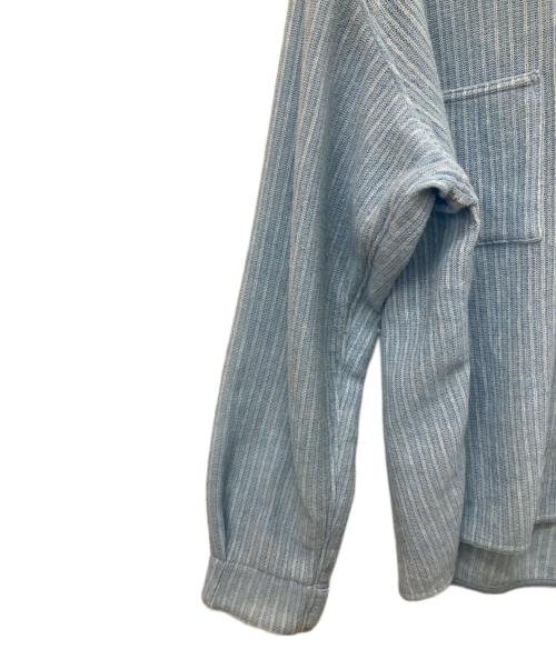 MAYKAM（メイカム）MAYKAM (メイカム) ラミー混シャツ ブルー サイズ:3の古着・服飾アイテム