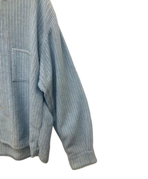 MAYKAM（メイカム）MAYKAM (メイカム) ラミー混シャツ ブルー サイズ:3の古着・服飾アイテム