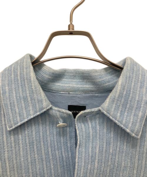 MAYKAM（メイカム）MAYKAM (メイカム) ラミー混シャツ ブルー サイズ:3の古着・服飾アイテム