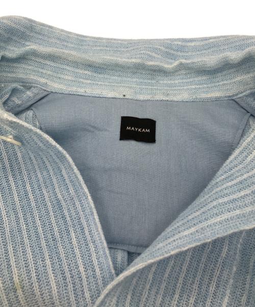 MAYKAM（メイカム）MAYKAM (メイカム) ラミー混シャツ ブルー サイズ:3の古着・服飾アイテム